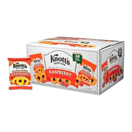 Nabisco Knott's Berry Farm Premium Berry Jam Shortbread Cookies, Raspberry, 2 oz. Pack, 36/Carton BIS59636